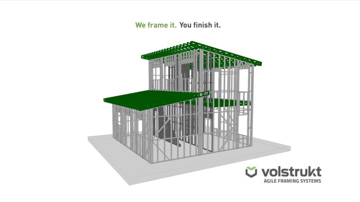 24' X 24' - 2B/2B - DBL SHED (The Meadows) 3D Model
