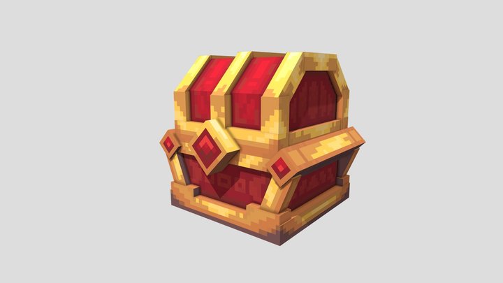 GOLD CHEST 1 3D Model