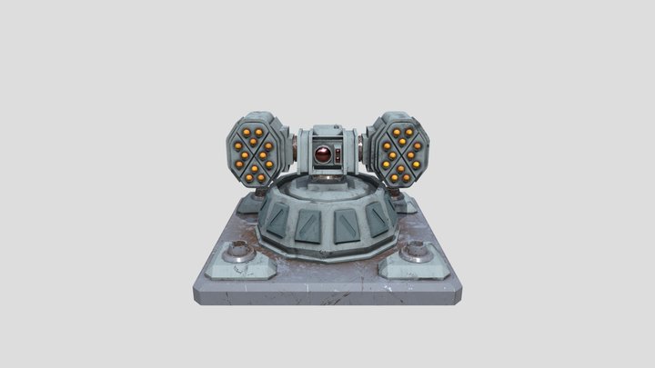 Missile Turret 3D Model