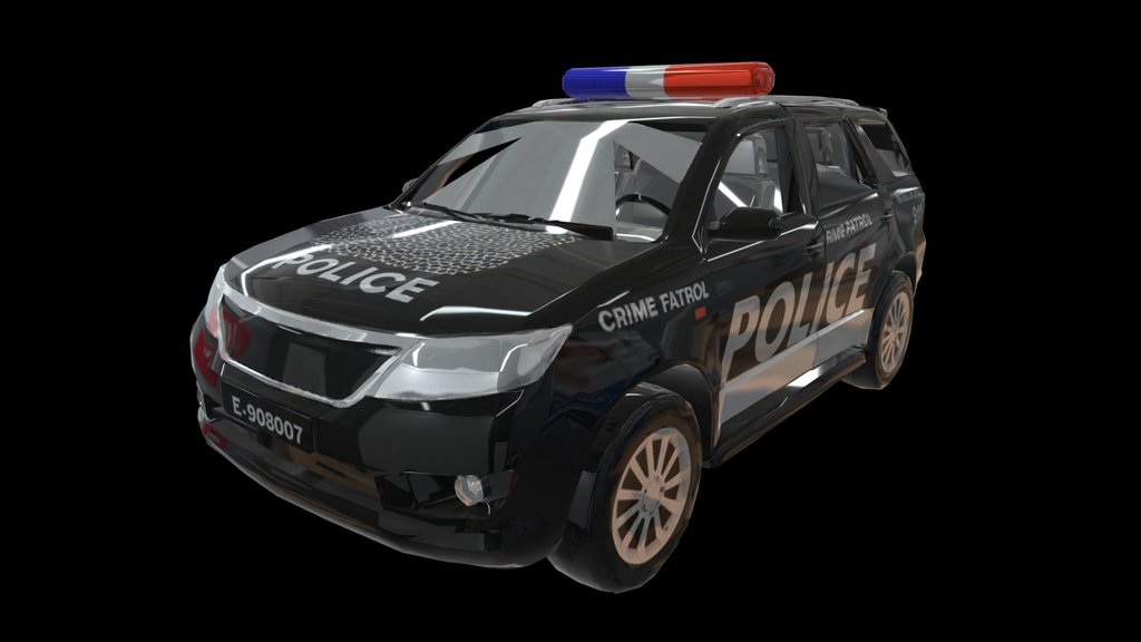 Police car 3d model