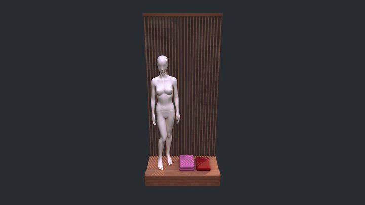 3D visualisering af butiksinventar 3D Model