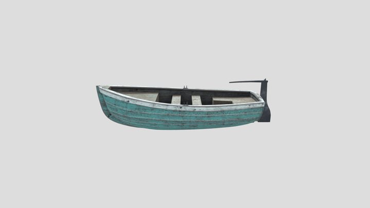 Old_Wood_Boat 3D Model