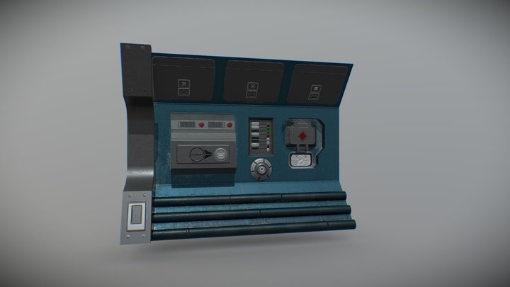 Sci-fi Panel 3D Model