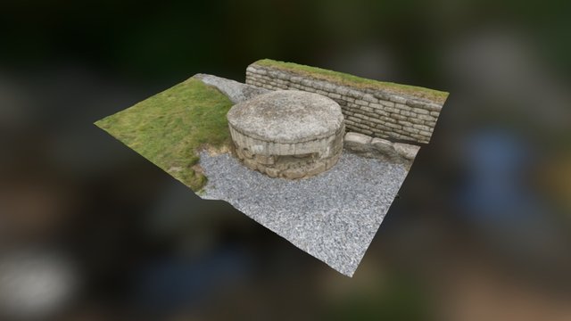 Redoubt at the preserved trench in Vimy, France 3D Model