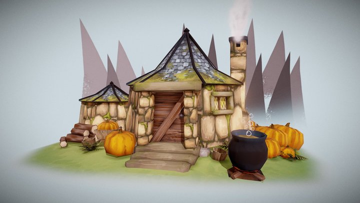 Hagrid's Hut 3D Model
