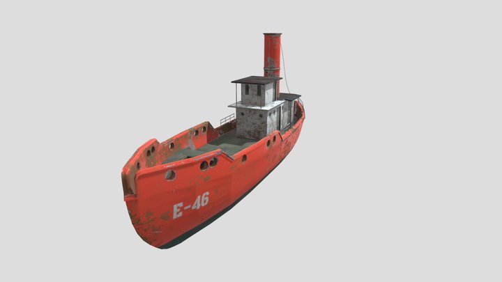 Old Ship 3D Model