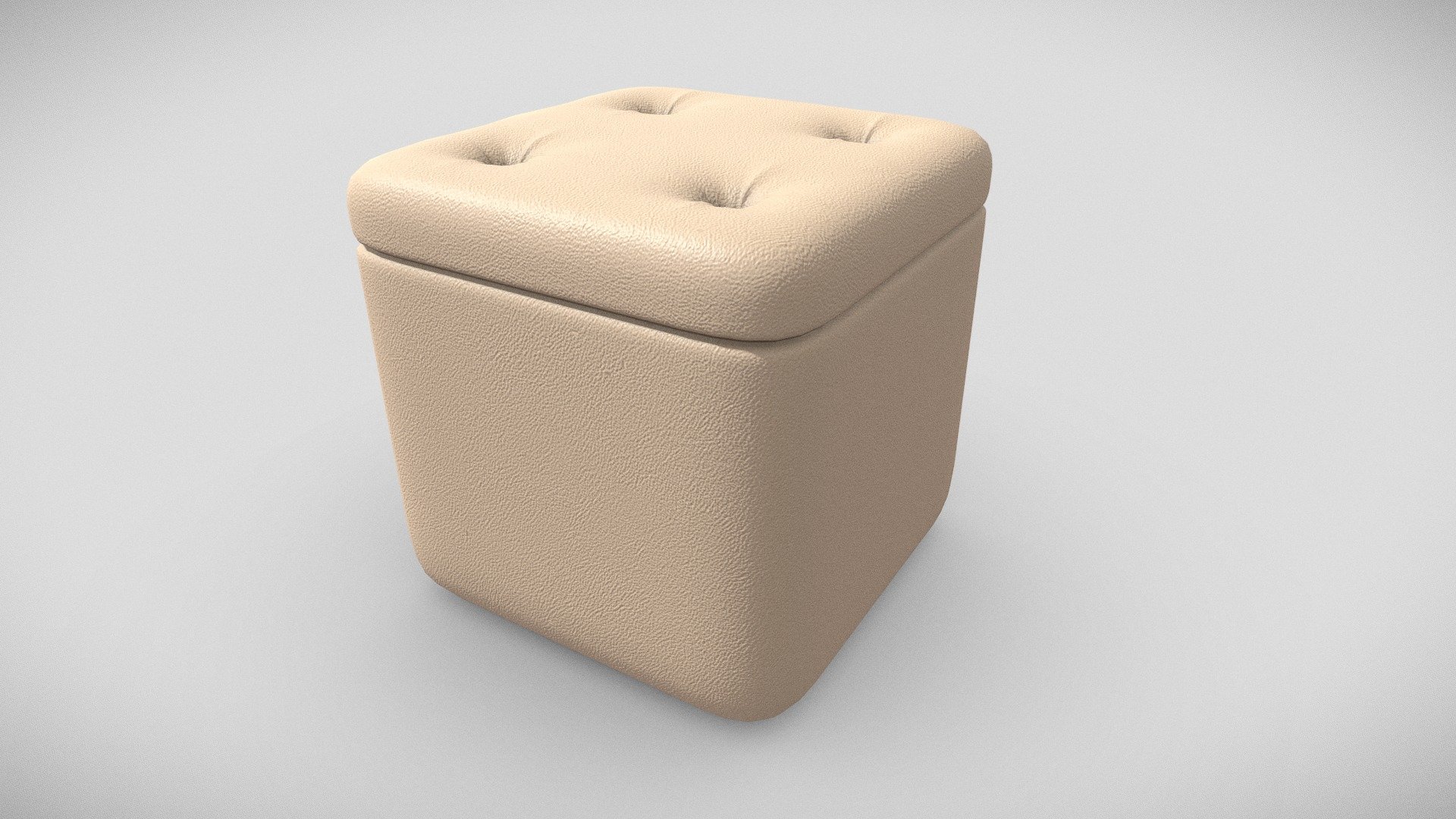 Ottoman Leather Seat Beige