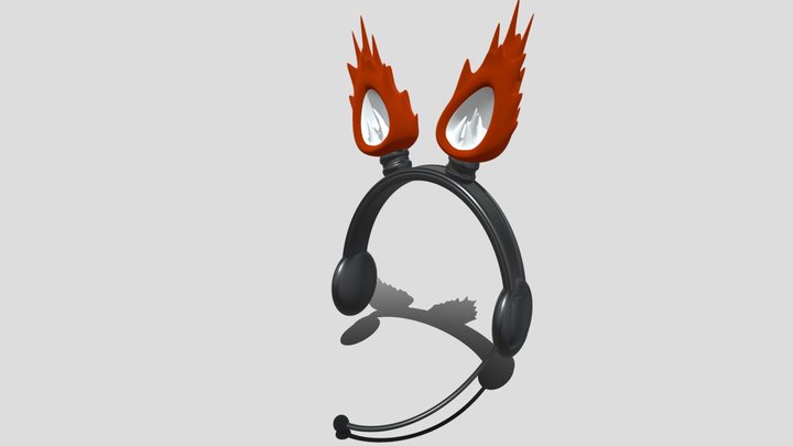 Headphones with fox ears 3D Model