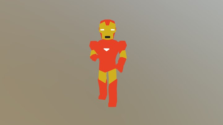 Iron Man Character Asset 3D Model