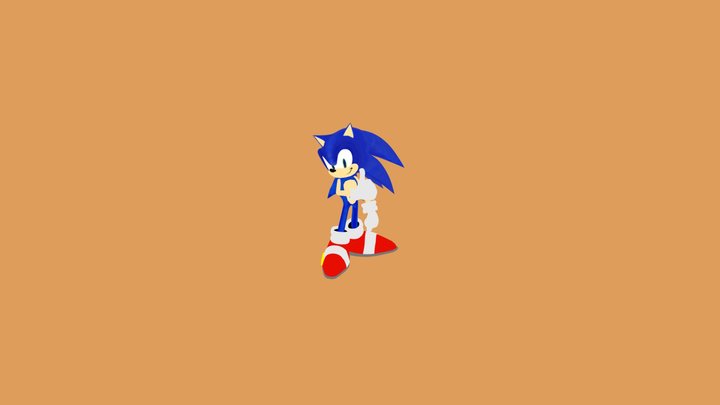 Stylised Sonic Model 3D Model