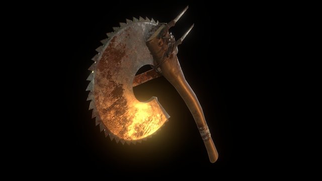 Saw axe "Zombieheadoffnator" 3D Model