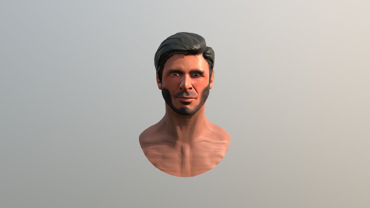 Harrison Ford Bust 3D Model