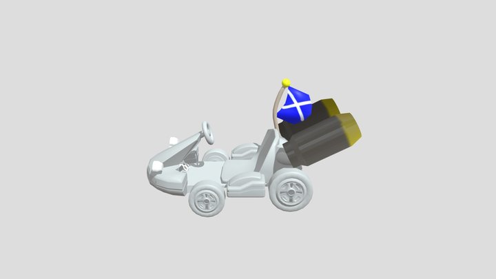 Go Kart {Textures broke} 3D Model