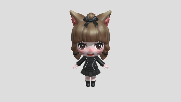 ffxiv mi'qote chibi 3D Model