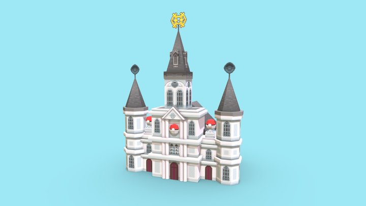St Leveeiathan Cathedral (Pokemon League) 3D Model