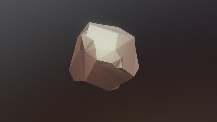 Low-Poly Rock 3D Model