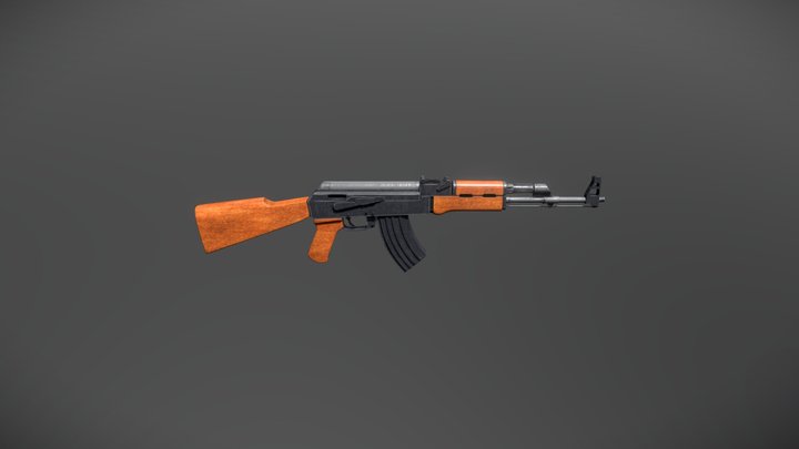 AK-47 3d Model 3D Model