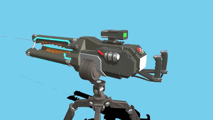 [XYZ HW Detailing]Gauss Sniper Rifle 3D Model