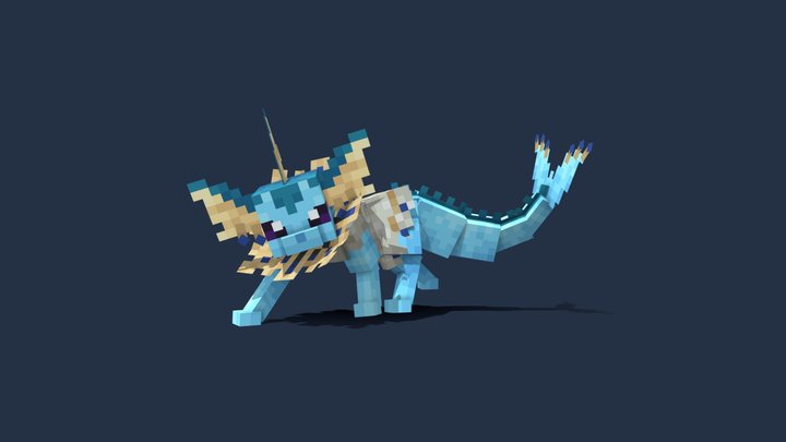 Vaporeon Anubis Cobblemon 3D Model
