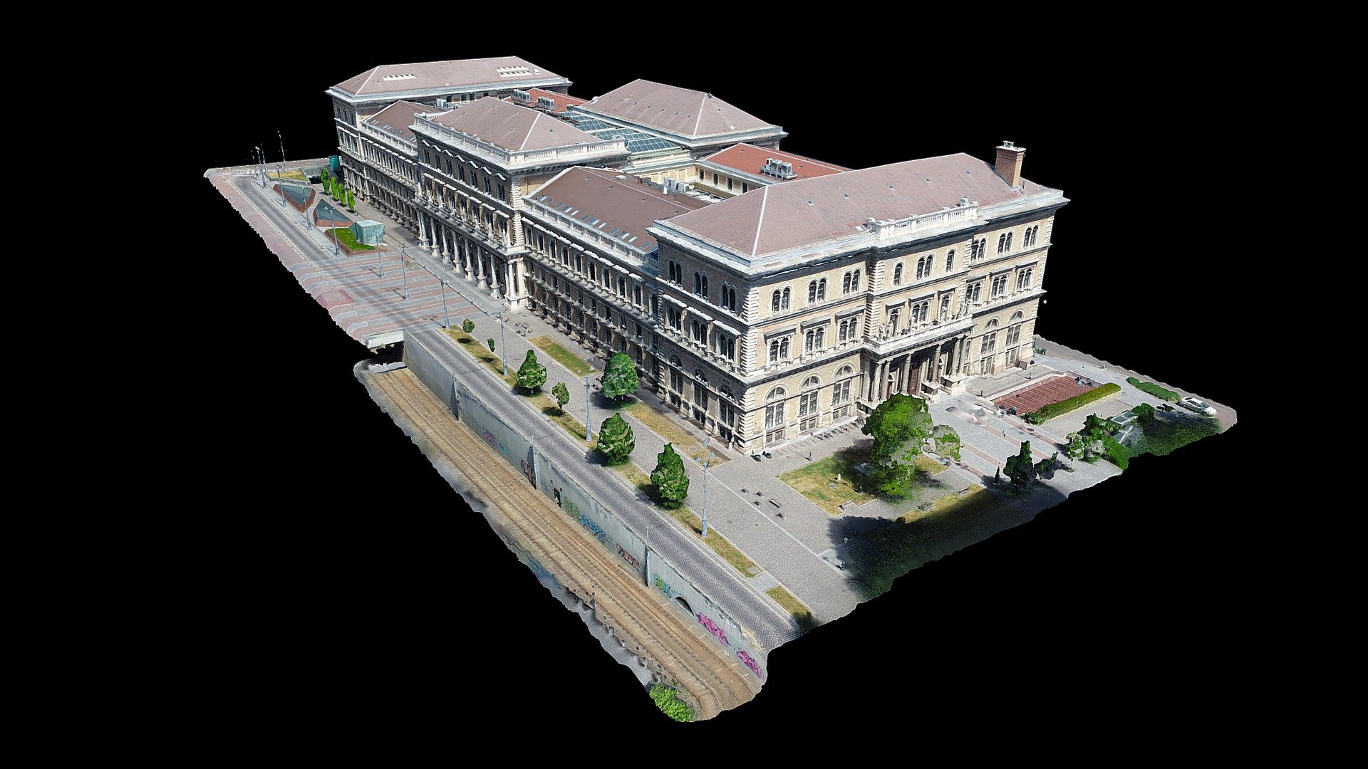 Budapesti Corvinus Egyetem - 3D Model By LTK_UAV [31acca8] - Sketchfab