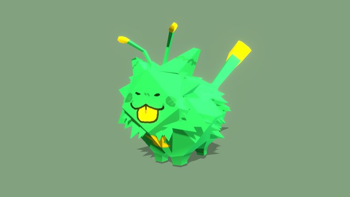 Gnarpy sily cat (with rig) 3D Model