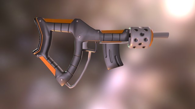 Assult Rifle 3D Model