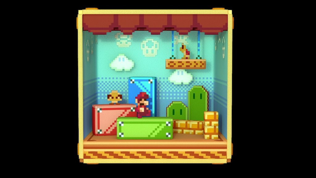 SMB 3 Diorama Baked