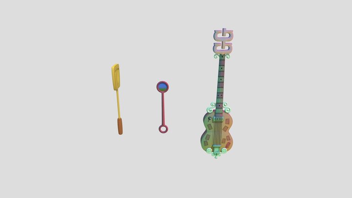 SpongeBob Pickaxes (Fortnite) 3D Model