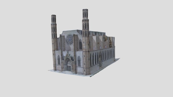 Basílica Santa María del Mar 3D Model