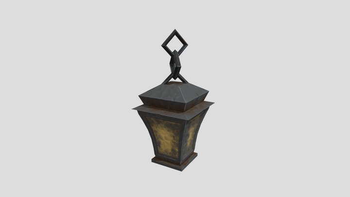 Gothic Lamp 3D Model