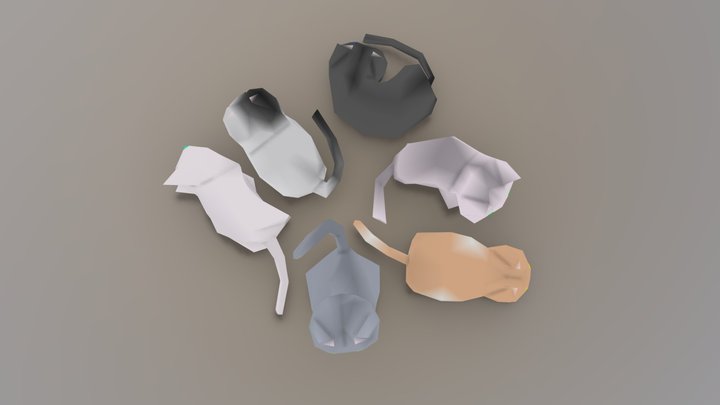 Cats 3D Model
