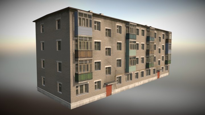 City house of the USSR 3D Model