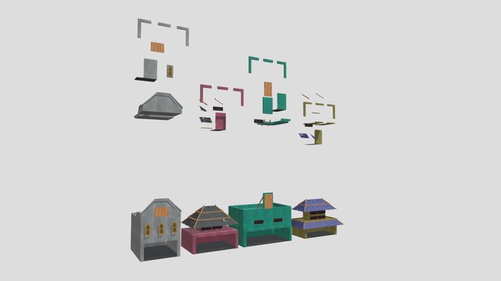 Tiendas_Textura_Modular 3D Model