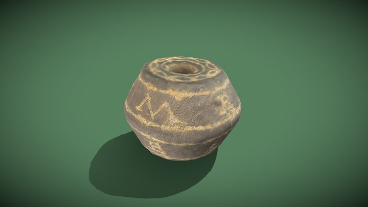Fusaïole gallo-romaine inscrite 3D Model