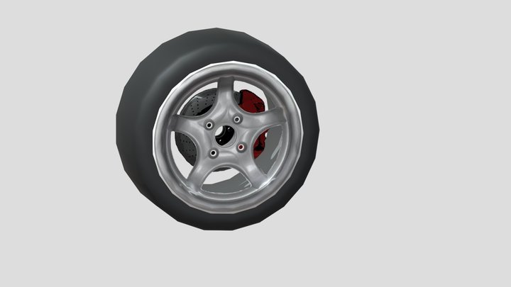 Low poly_Wheel 3D Model
