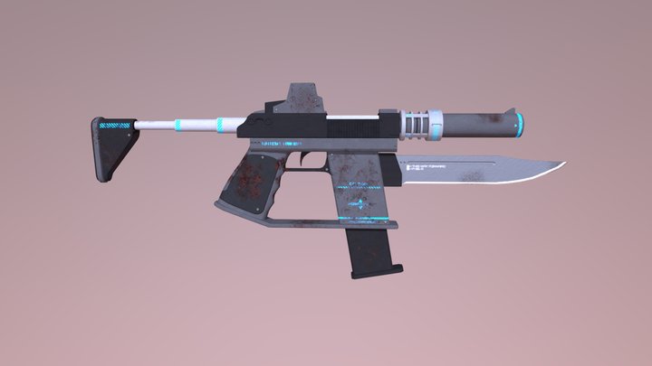 Conceal Carry Assult Rifle 3D Model