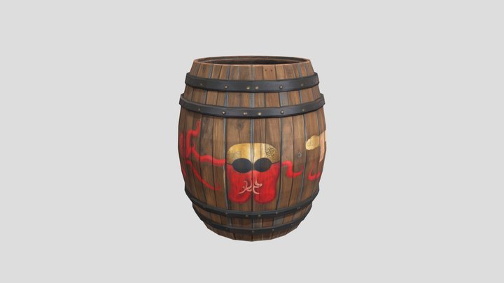 Rum Furious – Grenade Skin | Free Fire 3D Model