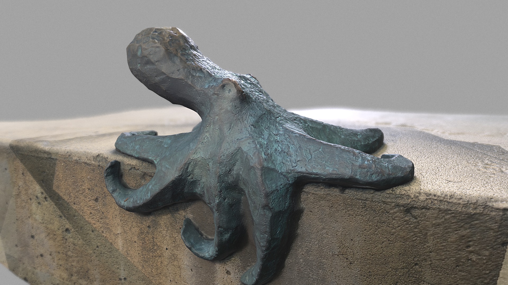3D model Embarcaderoctopus - This is a 3D model of the Embarcaderoctopus. The 3D model is about a statue of a dragon.