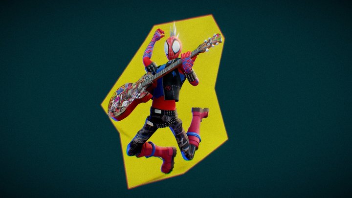 Spider Punk from Across The Spider Verse 3D Model