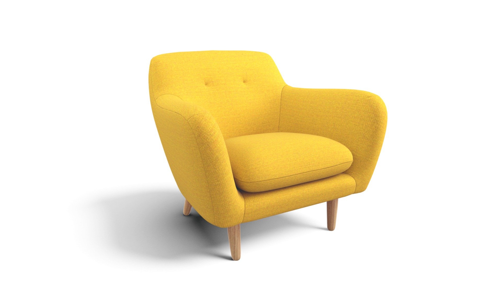 Dylan Armchair, Yolk Yellow