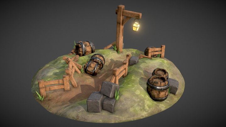 Student Diorama Practice 3D Model