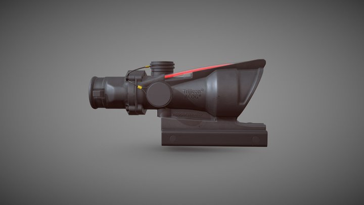 ACOG 4x32 Tritium/Fiber 3D Model