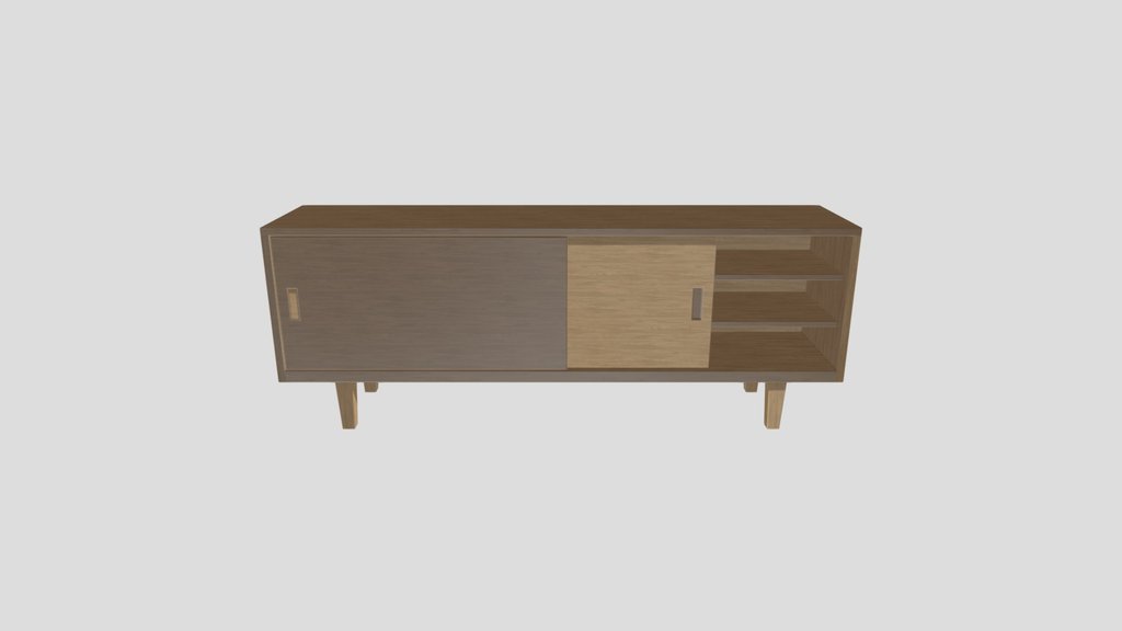 Console Table Wooden Sliding