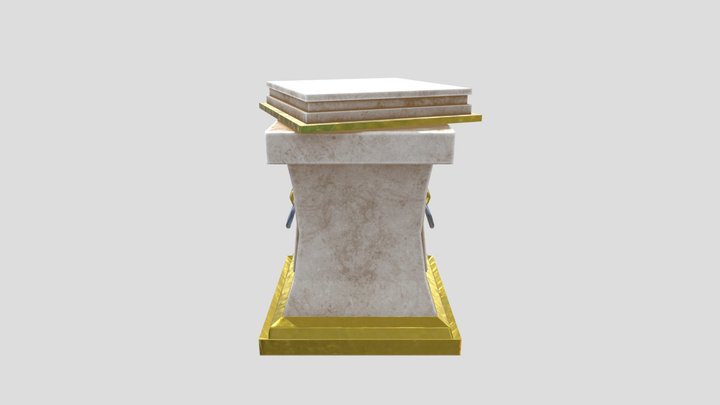 Ancient Book Holder 3D Model