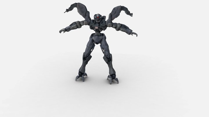 Prototype mobile suit EB-AX2 Graze Ein 3D Scan 3D Model