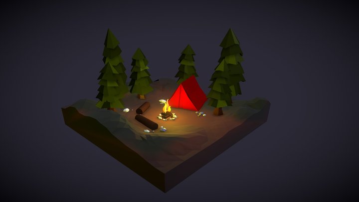 3D_Sketchbook_09_Camping 3D Model