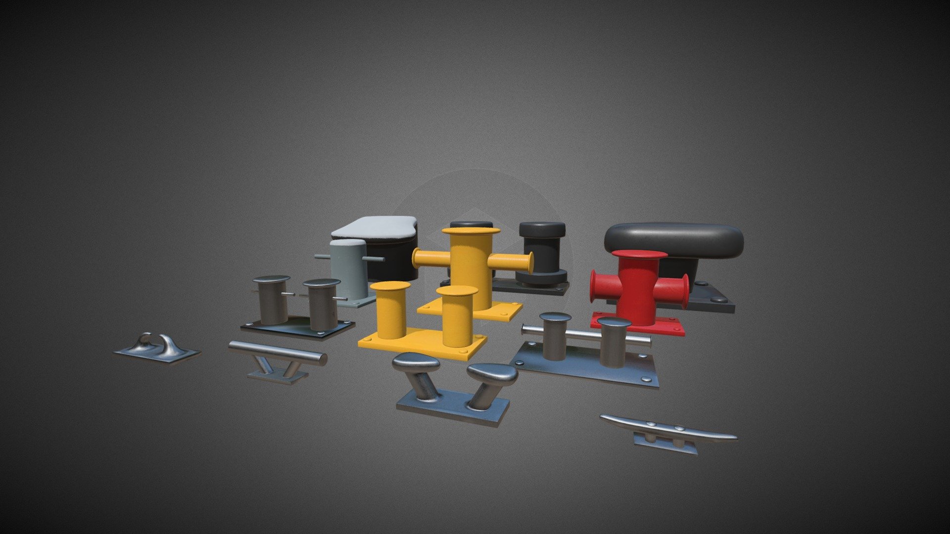 Sea Bollards for ship and yachts and marine pier