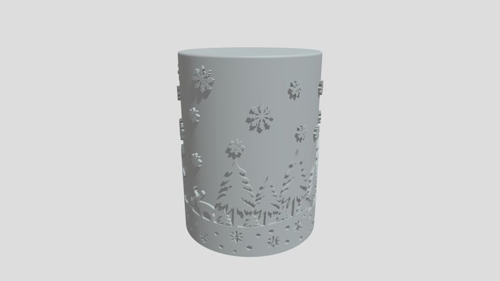CHRISTMAS CANDLE 3D Model