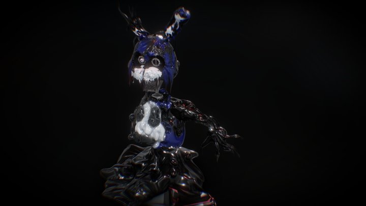 Melted Bonnie 3D Model