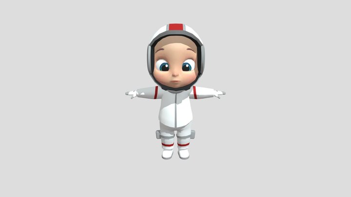 Astronut_Rigged Character _Variation 03 3D Model